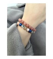Kadın - Jade Doğal Taşlı Çok Zarif 2 Adet Doğal Taş Bileklik  Handmade, Yeşim Taşı!