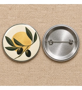 Zeytin Dalında Barış Filistin Temalı 58 mm İğneli Rozet