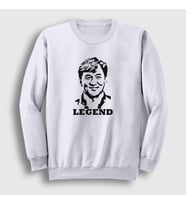 Presmono Unisex Beyaz Legend Karate Jackie Chan Sweatshirt 336052tt