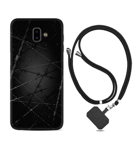 Samsung J6 Plus J7 Prime J7 Pro M20 Kılıf Boyun Askılı Silikon Dikenli Tel 1779