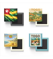 Buzdolap Magnetleri - Togo Lome - 4'lü Set Magneti