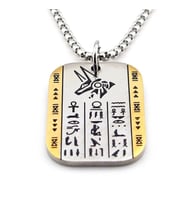 Anubis Antik Mısır Mitolojik Çakal Sembol Çelik Zincir Erkek Kolye Q0956