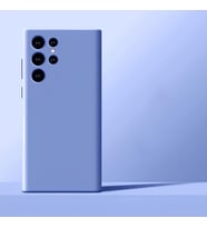 Samsung Galaxy S24 Ultra İçi Kadife Silikon Kılıf Lila