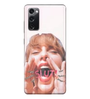 Samsung Galaxy S20 FE Uyumlu Taylor Swift Tasarımlı Şeffaf Telefon Kılıfı