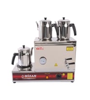 Mizan MC207 Çift Demlik Pleytli Çay Kazanı 30 LT + DEMLİK