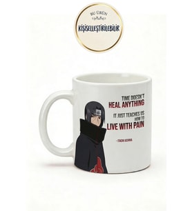Itachi Uchiha Baskılı Seramik Hediye Kupa Bardak Kişiye Özel Kişiselleştirilebilir Anime