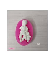 YY0615 Ayıcık Tutan Erkek Bebek Silikon Kalıp