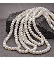 İnci Dizi Beyaz 9*6 mm – Doğal Doku Royal Seri (63310)