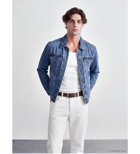 LCW Jeans İndigo Regular Fit Erkek Jean Ceket