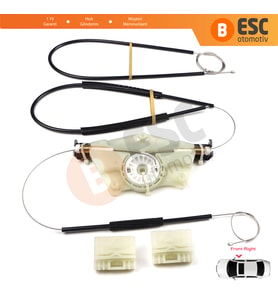 Audi A4 B6 8E2 8E5 B7 8EC 8ED Seat Exeo 3R2 3R5 4/5 Kapı 8E0837462 İçin Ön Sağ Cam Kriko Tamir Seti