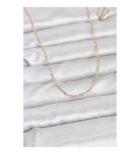 Mey İthalat® CM 14K Gold Renk Burgu Model 60 cm Kadın Kolye
