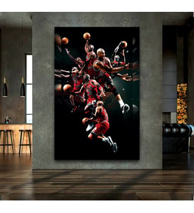 Michael Jordan Kanvas Tablo