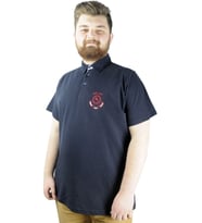 Mode XL Büyük Beden Erkek T shirt Polo MDX Club 22305 Lacivert
