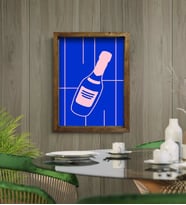BK Gift Cafe & Bar & Restaurant Konseptli Doğal Masif Ahşap Çerçeveli Tablo-77