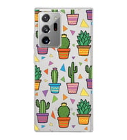 PrintiFy Samsung Galaxy Note 20 Ultra ile Uyumlu 1mm Slim Fit Water Color 4 Baskılı Şeffaf  Kılıf