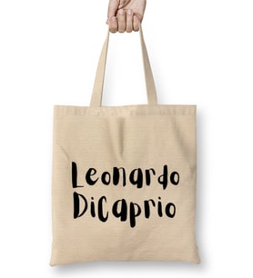 Leonardo DiCaprio Artwork Bez Çanta Uzun Saplı