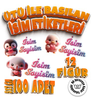 Kıyafet Etiketi - Okul Kıyafet Kumaş Etiketi Kreş Anaokulu İlkokul Kıyafet Kumaş Etiketi Set08