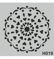 H019 Stencil Boyama Şablonu 25x25 cm. 