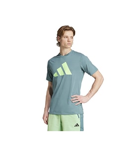 adidas Tr-Es Fr Logo T Erkek Antrenman Tişörtü JW7403 Yeşil