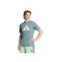 adidas Tr-Es Fr Logo T Erkek Antrenman Tişörtü JW7403 Yeşil