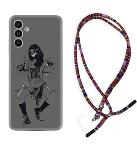 Samsung A23 A31 A32 A50 A51 A52 A53 A70 Kılıf Boyun Asklı Rasta Silikon Purest Evil 1627
