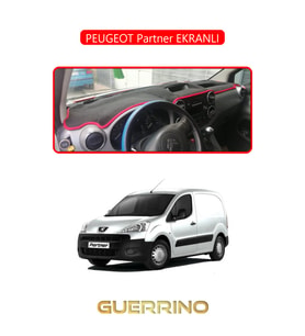 PEUGEOT Partner EKRANLITORPİDO KORUMA HALISI KIRMIZI KENAR