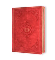 VICTORIA'S JOURNALS 124-1667 VINTAGE OLD BOOK 14x20cm 80gr.128YP. ÇİZGİLİ DEFTER MAT KIRMIZI