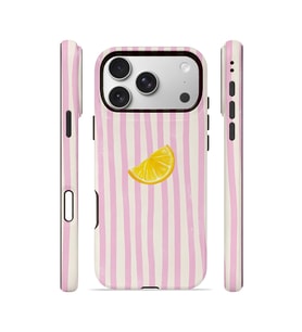 iPhone 17 Pro Max Vorian Çift Katmanlı Kılıf Pink Lemon Drop