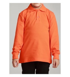 Kız & Erkek Çocuk Uzunkol Polo Yaka Okul T-shırt