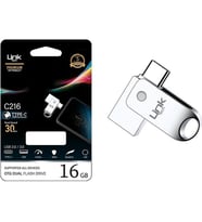 LİNKTECH C216 Premium 16GB TYPE-C OTG Dual 30MB/S USB Bellek