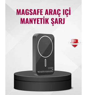Magsafe Araç Telefon Tutucu 15W Hızlı Şarj Type-C Girişli
