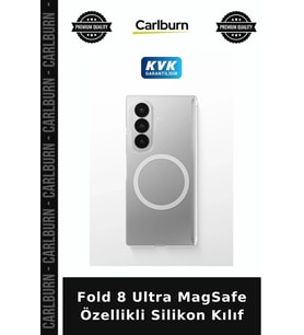 Fold 8 Ultra MagSafe Özellikli Silikon Kılıf Pratik Kap Cep Kılıfı Cihaz Aksesuarı