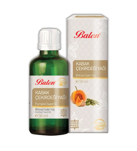 Balen Kabak Çekirdeği Yağı Soğuk Pres 50 ml
