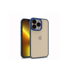 Apple iPhone 13 Pro Uyumlu Kılıf Zore Flora Kapak (Mavi)