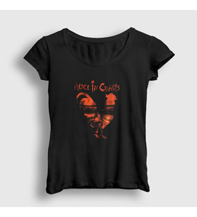 Presmono Kadın Siyah Dirt Alice In Chains T-Shirt 291607tt