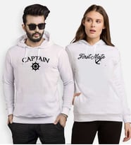 Tshirthane Captain First Mate Sevgili Kombinleri Kapüşonlu Kombini (Tek Ürün Fiyatıdır.)