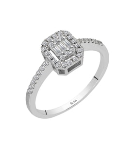 Sirius Clara Stella Baget Pırlanta Yüzük 0704R0402