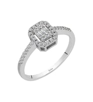 Sirius Clara Stella Baget Pırlanta Yüzük 0704R0402