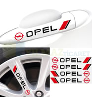 Opel Logo Kapı Kolu Jant Tampon Oto Sticker Yapıştırma 4 Adet 13 X 1,5 Cm