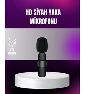 İphone Uyumlu Çift Mikrofonlu Kablosuz Yaka Seti Profesyonel Ses