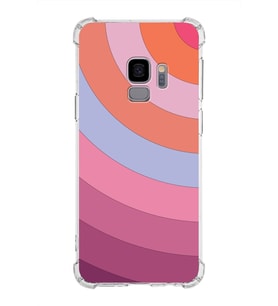 Samsung Galaxy S9  Köşe Korumalı Antişok Kapak Renk Cümbüşü Tasarımlı  Silikon Kılıf (Şeffaf)