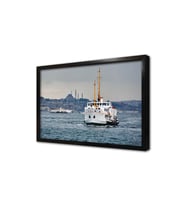 Sultanahmed ve Vapur Çerçeveli Cam Tablo