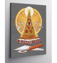 Kanvas Tablo Pizza Dilimi