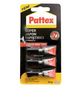 Pattex Süper Japon Yapıştırıcı Mini Trio 1Gr 3Lü - 2 adet