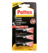 Pattex Süper Japon Yapıştırıcı Mini Trio 1Gr 3Lü - 2 adet