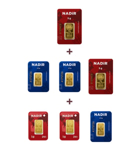 Nadir Gold 24 Ayar 19,5 Gram Altın (2 Ad 5 Gram Altın + 3 Ad 2,5 Gram Altın + 2 Ad 1 Gram Altın )