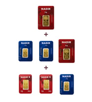 Nadir Gold 24 Ayar 19,5 Gram Altın (2 Ad 5 Gram Altın + 3 Ad 2,5 Gram Altın + 2 Ad 1 Gram Altın )