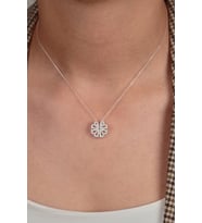 Elika Silver Kadın Aşk Kolyesi Mıknatıslı 925 Ayar Gümüş Kolye