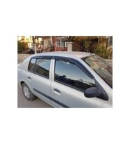 Renault Clio 2 Mügen Cam Rüzgarlığı Sedan 1999-2008 Arası 4Lü Set (Siyah)