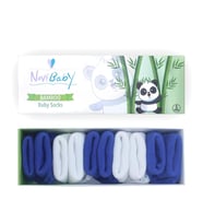 Novibaby 5'li Bambu Yenidoğan Bebek Çorap I Brave Boy I 0-6 ay (Lacivert-Beyaz)